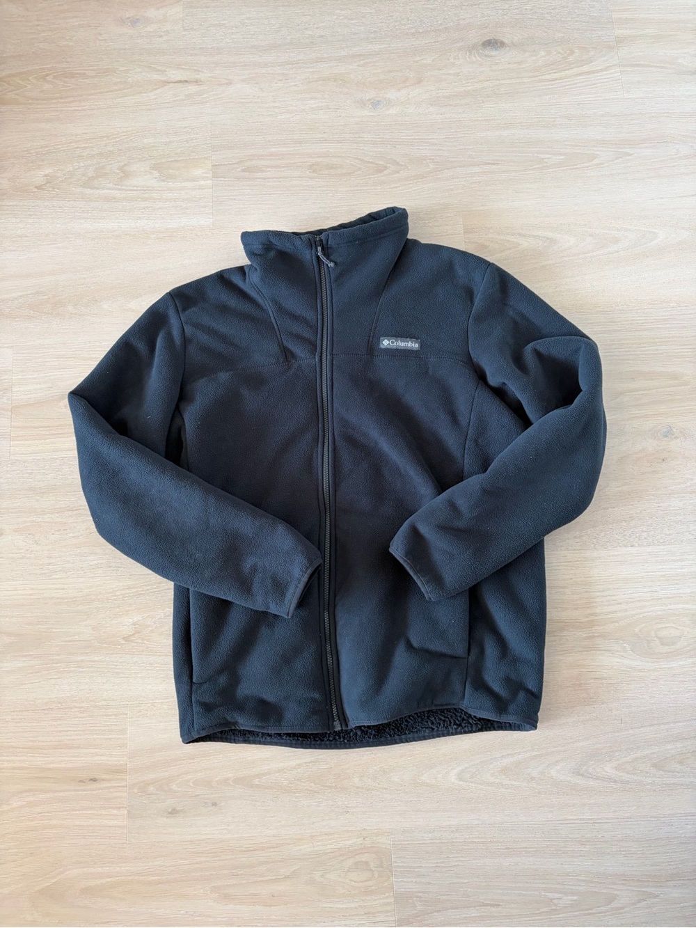 Columbia Men's Black Full-Zip Fleece Jacket Size L